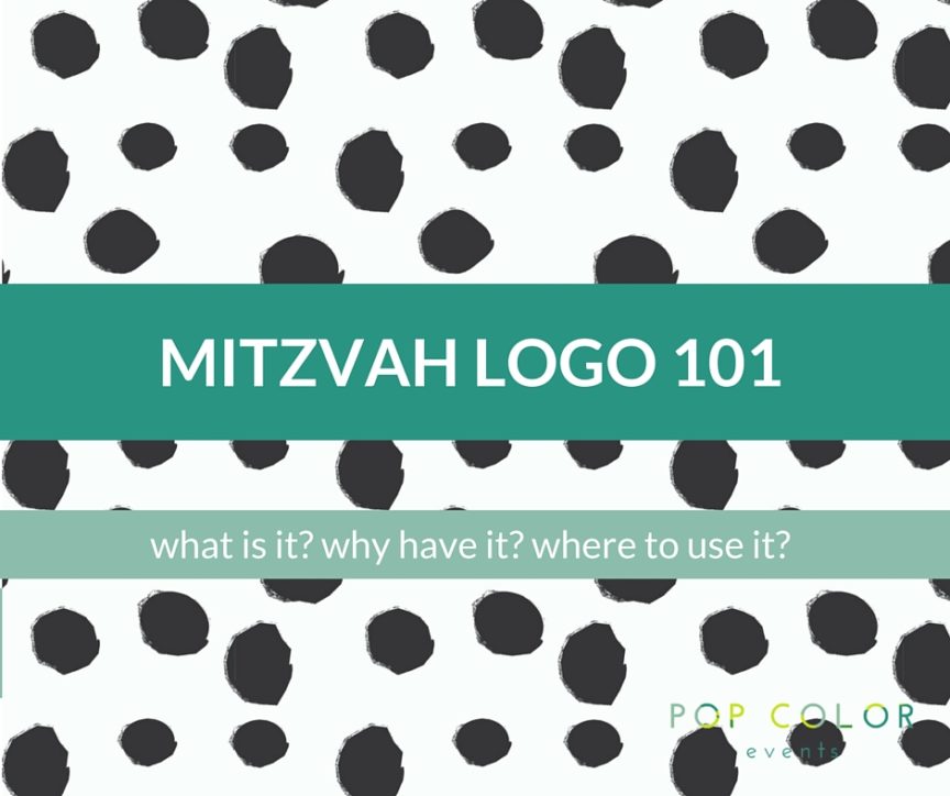 It's becoming more and more popular to "brand" your event with a Mitzvah logo. What is a Mitzvah logo and why use one? Pop Color Events | Adding a Pop of Color to Bar & Bat Mitzvahs in DC, MD & VA