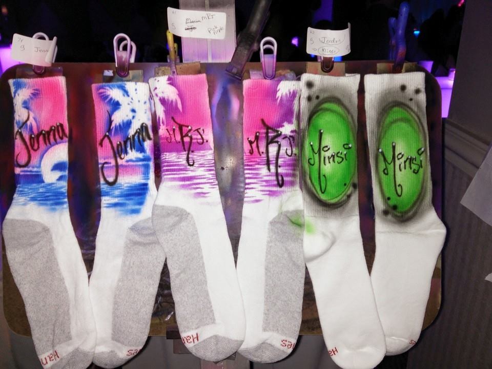 Have Airbrush Unlimited Group provide unique airbrushed favors for your Bar or Bat Mitzvah | Pop Color Events | Adding a Pop of Color to Bar & Bat Mitzvahs in DC, MD & VA