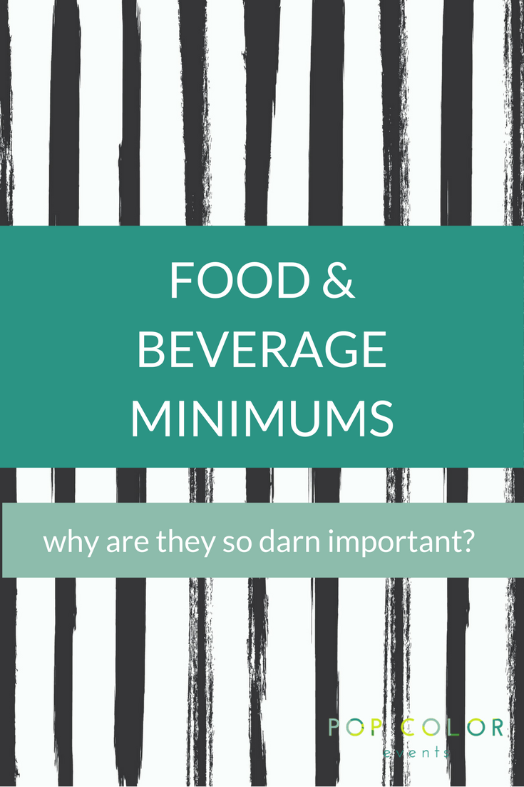 What is a food and beverage minimum and why is it important for your Bar or Bat Mitzvah party planning? Tips, advice and tricks for your Mitzvah party f&b. | Pop Color Events | Adding a Pop of Color to Bar & Bat Mitzvahs in DC, MD & VA
