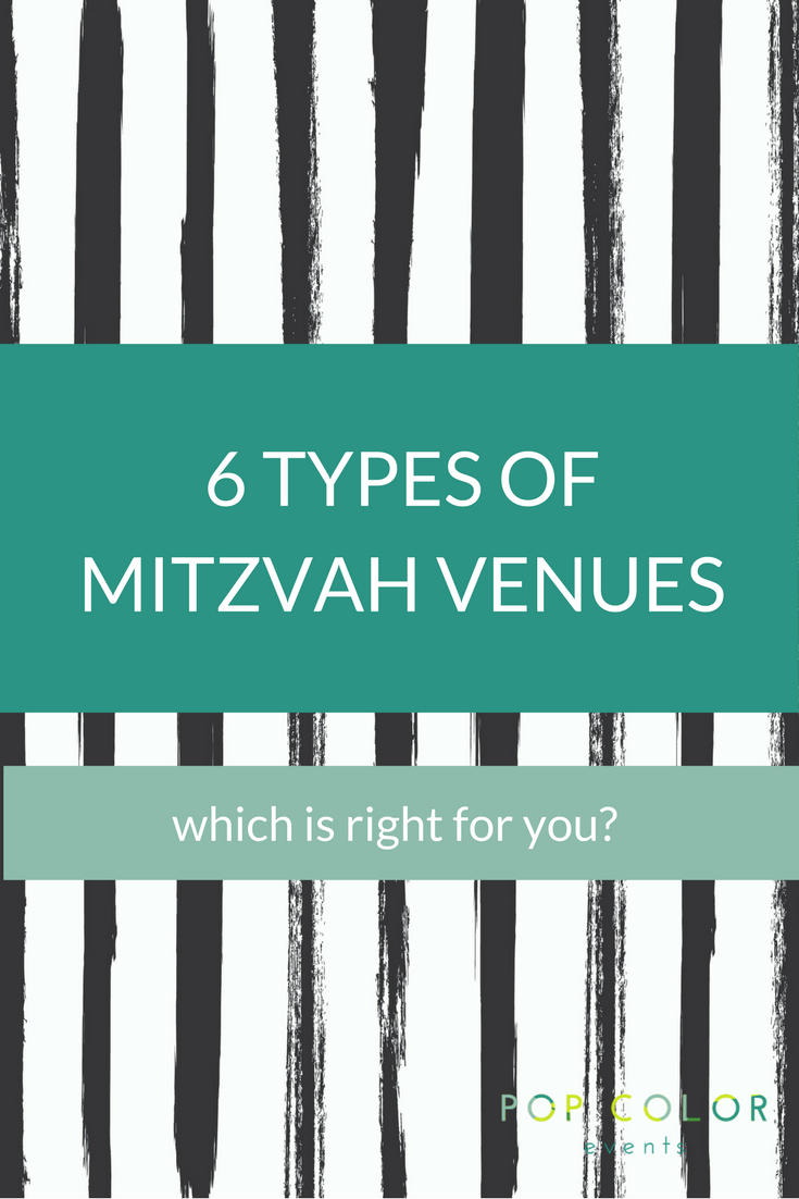 Need a Mitzvah venue? The most common types include: hotels, event venues with and without onsite caterers, synagogue social halls, restaurants and country clubs. | Pop Color Events | Adding a pop of color to Bar & Bat Mitzvahs in DC, MD & VA