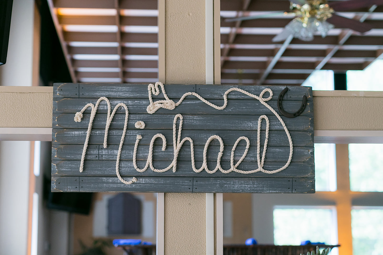 Dance floor backdrop at Michael's Western-themed Bar Mitzvah Party at Bolger Center Pony Express Room in Potomac, MD | Pop Color Events | Adding a Pop of Color to Bar and Bat Mitzvahs in DC, MD and VA | Photo by Powell Woulfe Photography