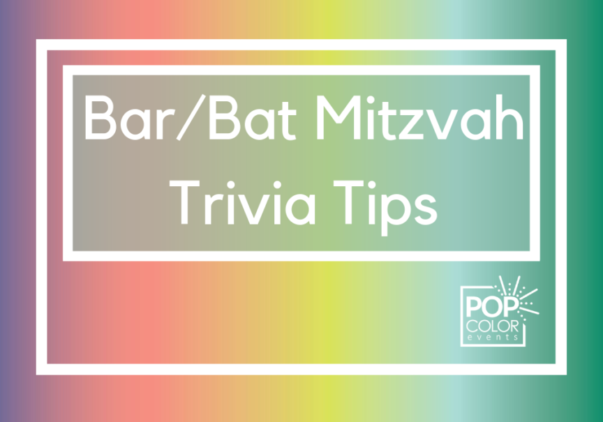 Mitzvah Trivia Dance Floor Game Pop Color Events