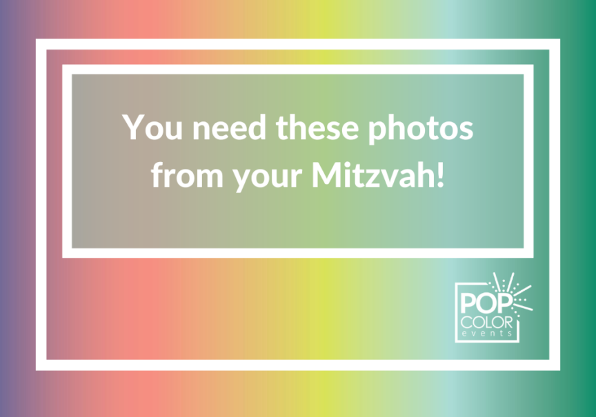 Are you having these photos taken at your Bar or Bat Mitzvah? | Pop Color Events | Adding a Pop of Color to Bar & Bat Mitzvahs in DC, MD & VA