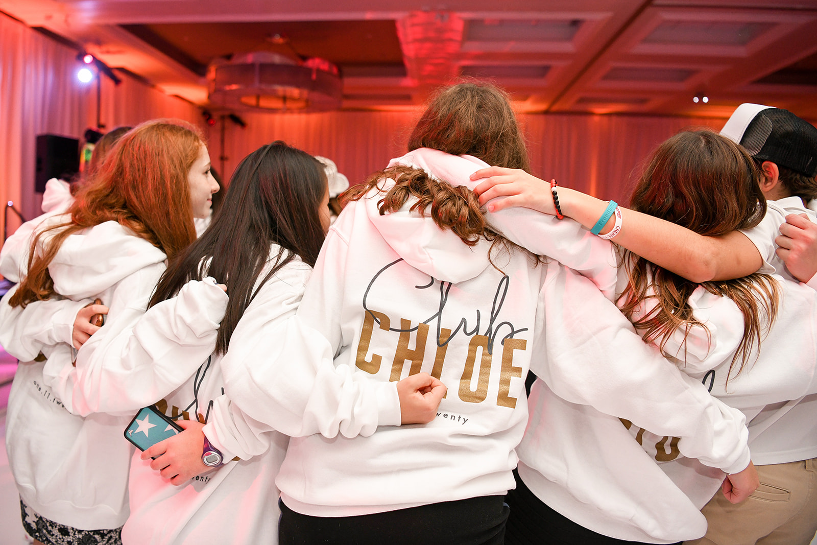 Club Sweatshirts logo by Robin Hammer | Pop Color Events | Adding a Pop of Color to Bar & Bat Mitzvahs in DC, MD & VA | Photo by: Ana Isabel Photography