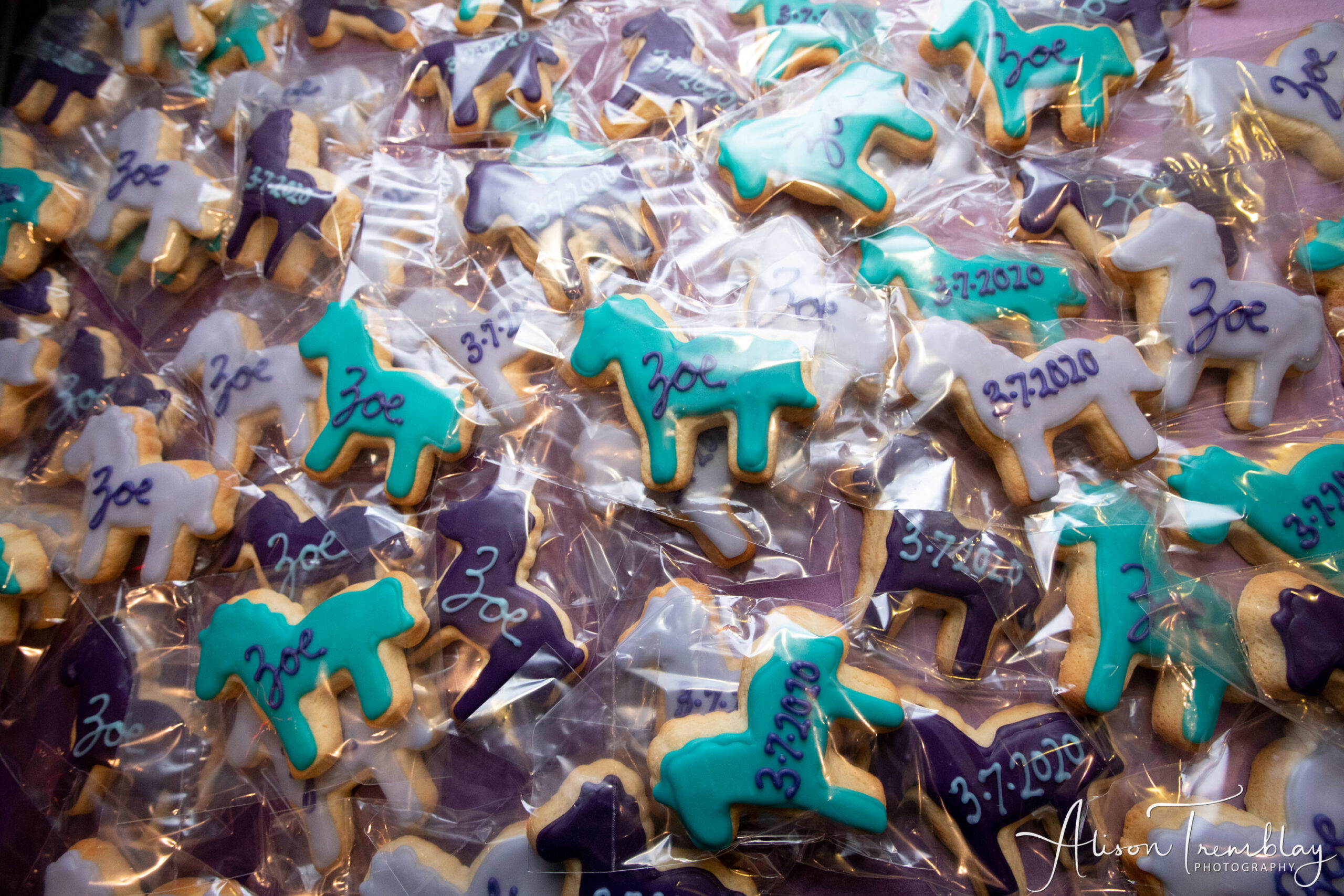 Cookie favors | Pop Color Events | Adding a Pop of Color to Bar & Bat Mitzvahs in DC, MD & VA | Photo by: Alison Tremblay