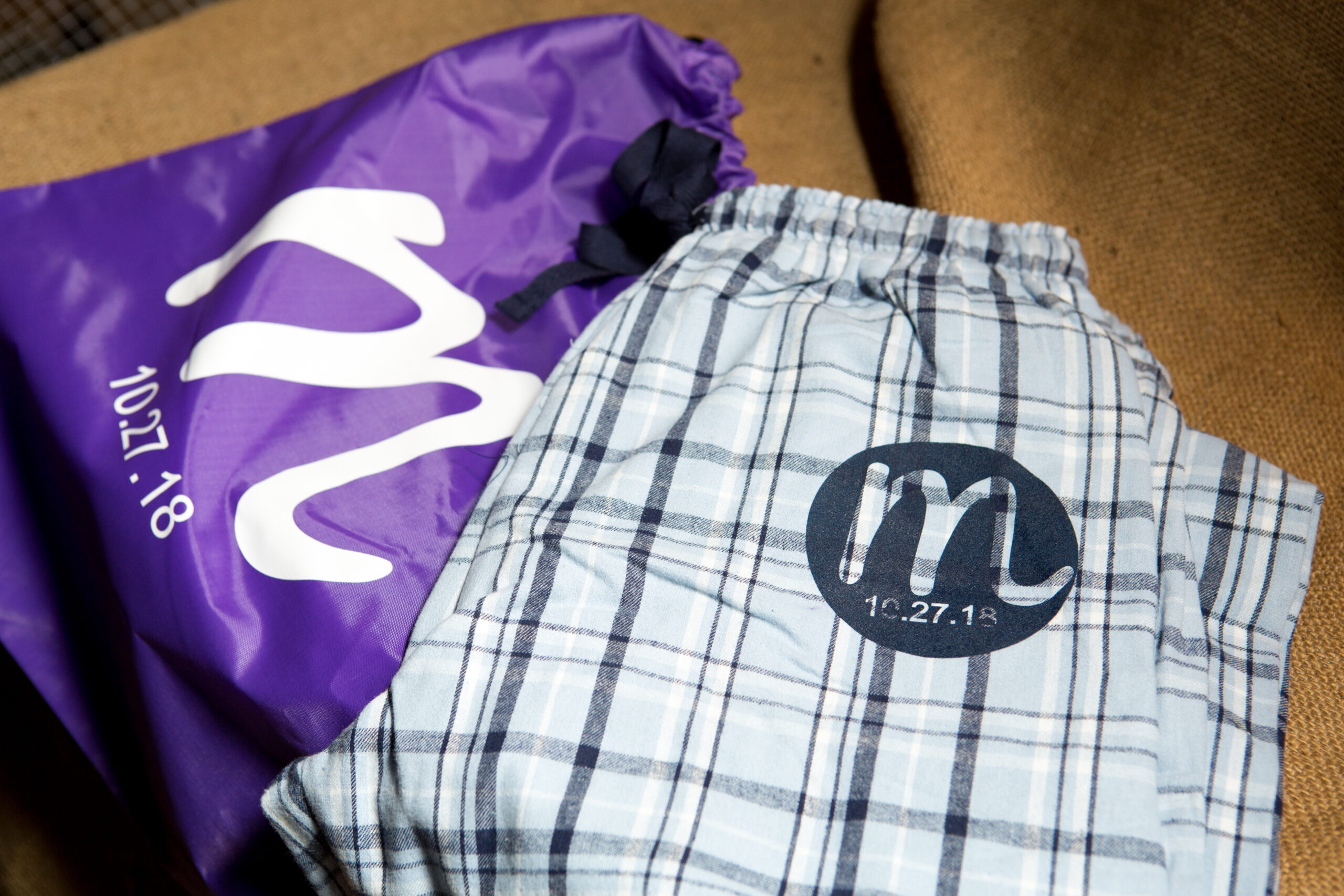 PJ pants Maddie's Rustic Pink and purple Bat Mitzvah at Rocklands Farms in Poolsville, MD | Pop Color Events | Adding a Pop of Color to Bar & Bat Mitzvahs in DC, MD, and VA | Photo by Jessica Latos Photography