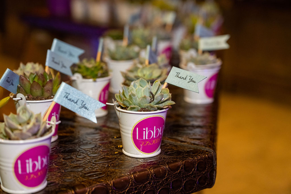 Favors at Libby's Colorful Candy Bat Mitzvah Party at Teddy and the Bully Bar in DC | Pop Color Events | Adding a Pop of Color to Bar & Bat Mitzvahs in DC, MD & VA | Photo by: Lacey Ann Photography