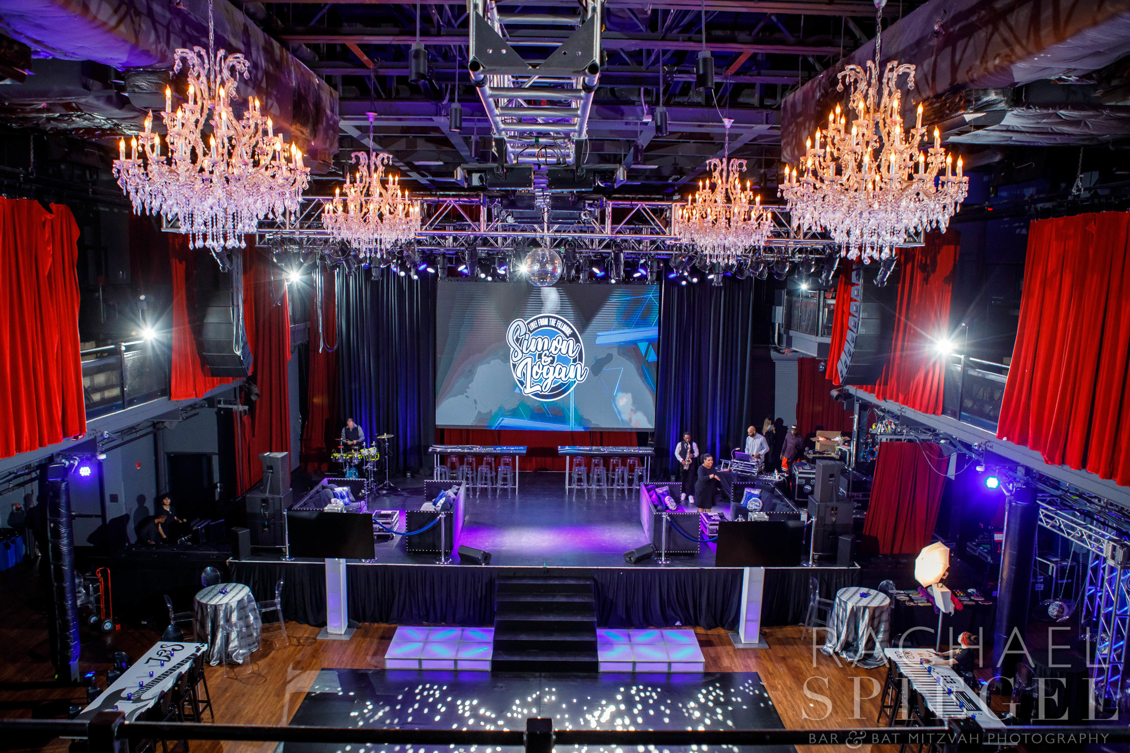 Rock Star Bar Mitzvah Party at Filmore Silver Sping | Pop Color Events | Adding a Pop of Color to Bar & Bat Mitzvahs in DC, MD & VA | Photo by: Rachael Spiegel Photography