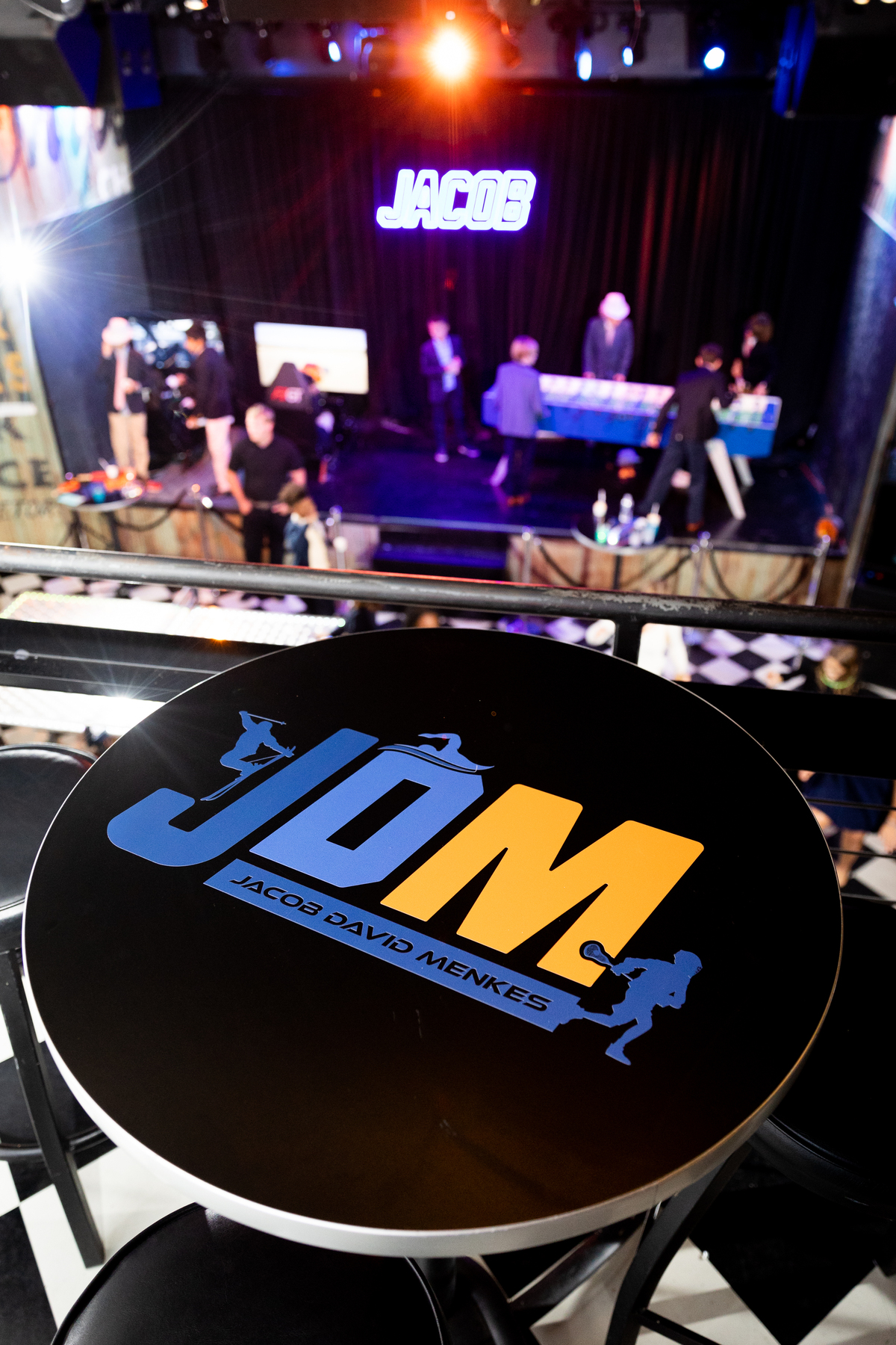 Sporty Bar Mitzvah party | Pop Color Events | Adding a Pop of Color to Bar & Bat Mitzvahs in DC, MD & VA | Photo by: Jess Latos Photography