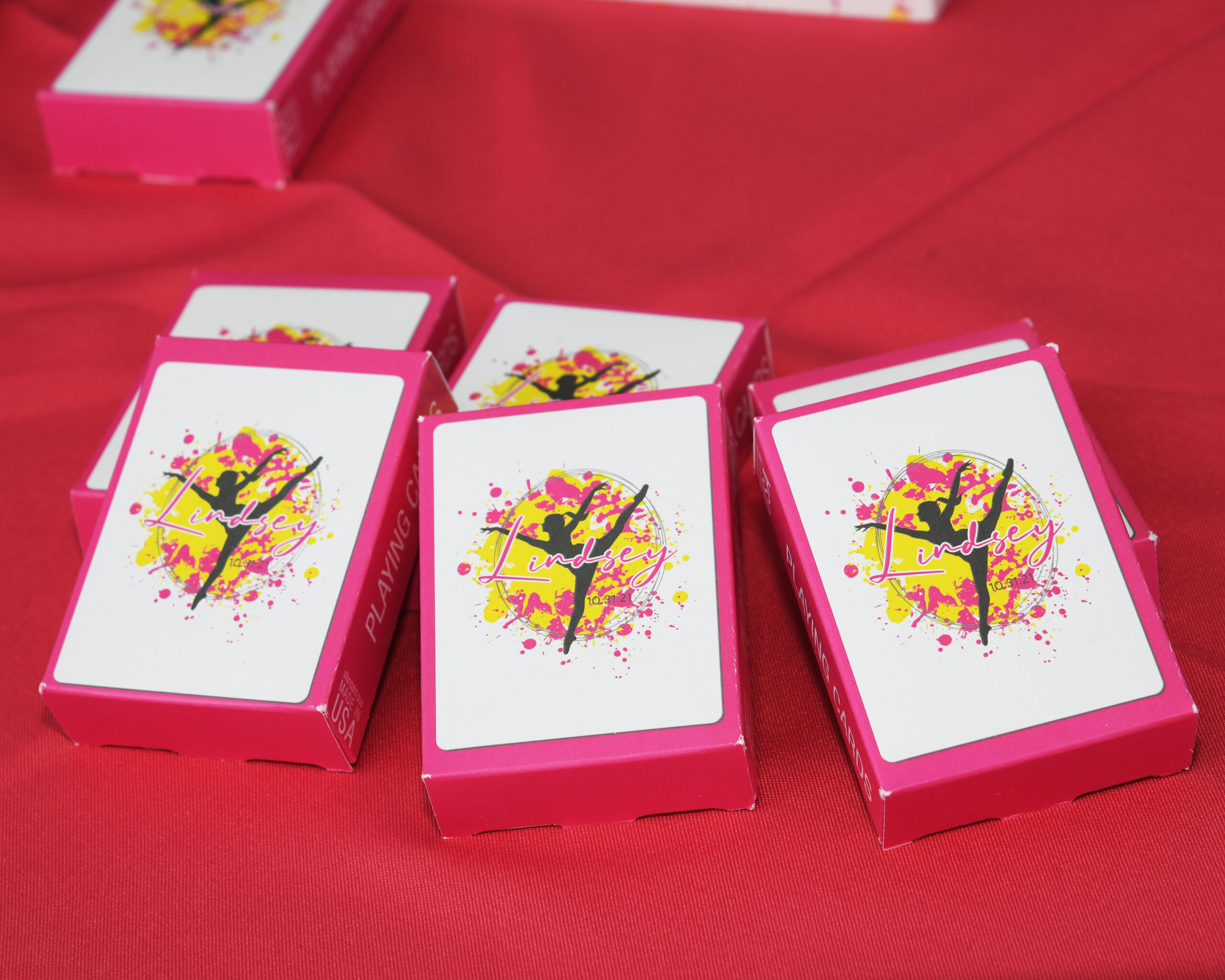 Playing card bat mitzvah favor | Pop Color Events | Adding a Pop of Color to Bar & Bat Mitzvahs in DC, MD & VA | Photo by: Gary Law