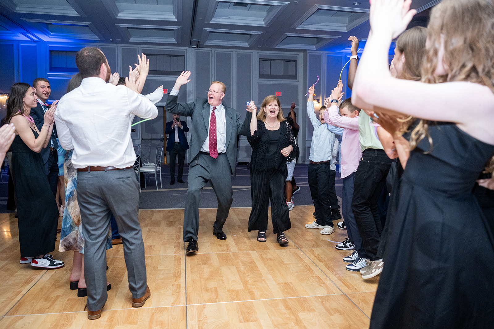 Parents grand entrance at a Mitzvah