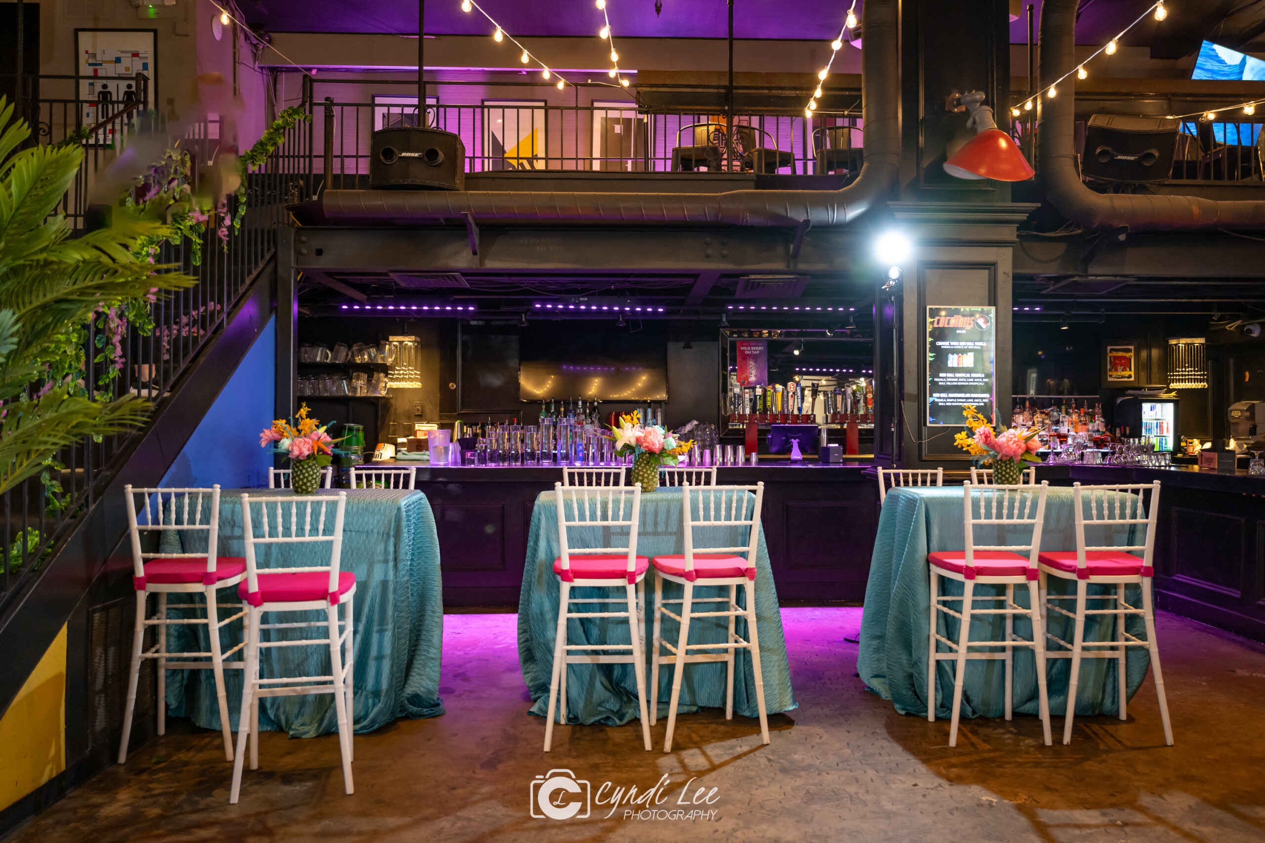 Renegade VA Bat Mitzvah Venue | Pop Color Events | Adding a Pop of Color to Bar & Bat Mitzvahs in DC, MD & VA | Photo by: Cyndi Lee Photography