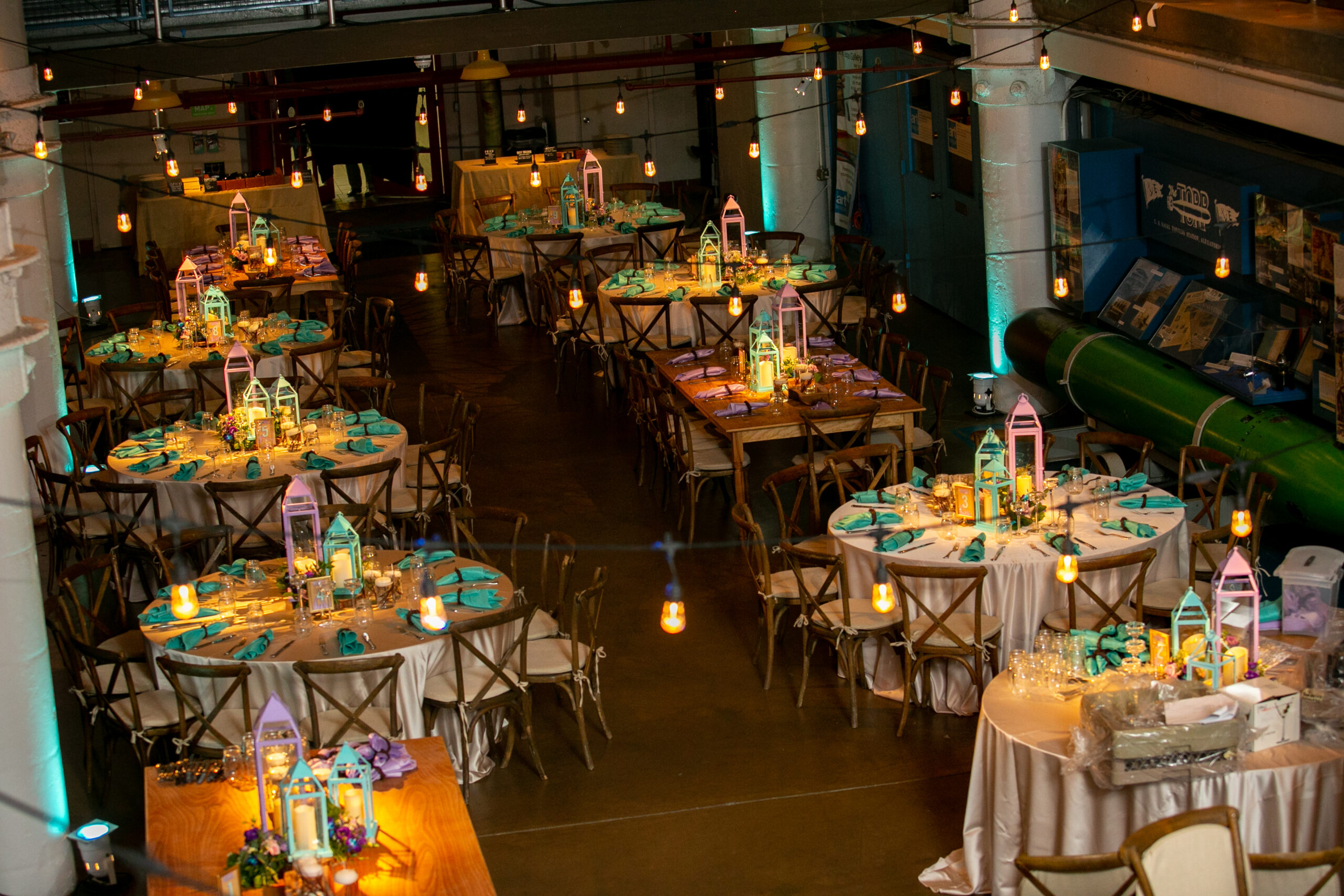 Torpedo Factory Bat Mitzvah Party | Pop Color Events | Adding a Pop of Color to Bar & Bat Mitzvahs in DC, MD & VA | Photo by: Michael Temchine Photography