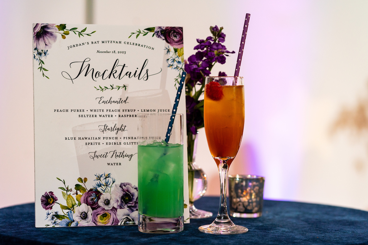 Taylor Swift Mocktails | Pop Color Events | Adding a Pop of Color to Bar & Bat Mitzvahs in DC, MD & VA | Photo by: Michael Temchine