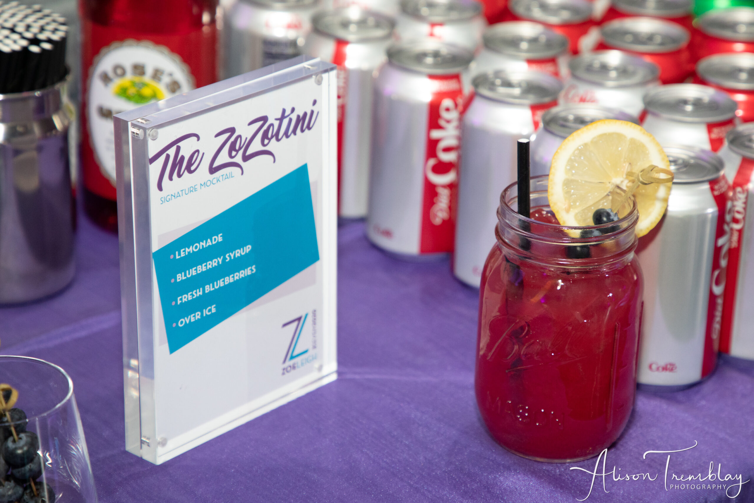 mocktail sign | Pop Color Events | Adding a Pop of Color to Bar & Bat Mitzvahs in DC, MD & VA | Photo by: Alison Tremblay Photography