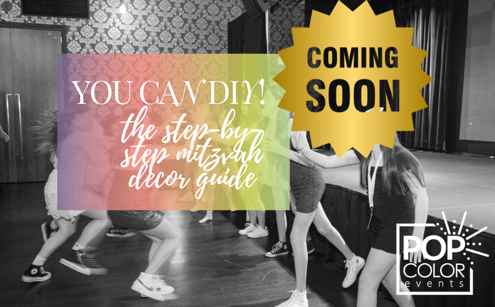 DIY Bar Mitzvah decor and DIY Bat Mitzvah decor | Pop Color Events | Adding a Pop of Color to Bar & Bat Mitzvahs in DC, MD & VA