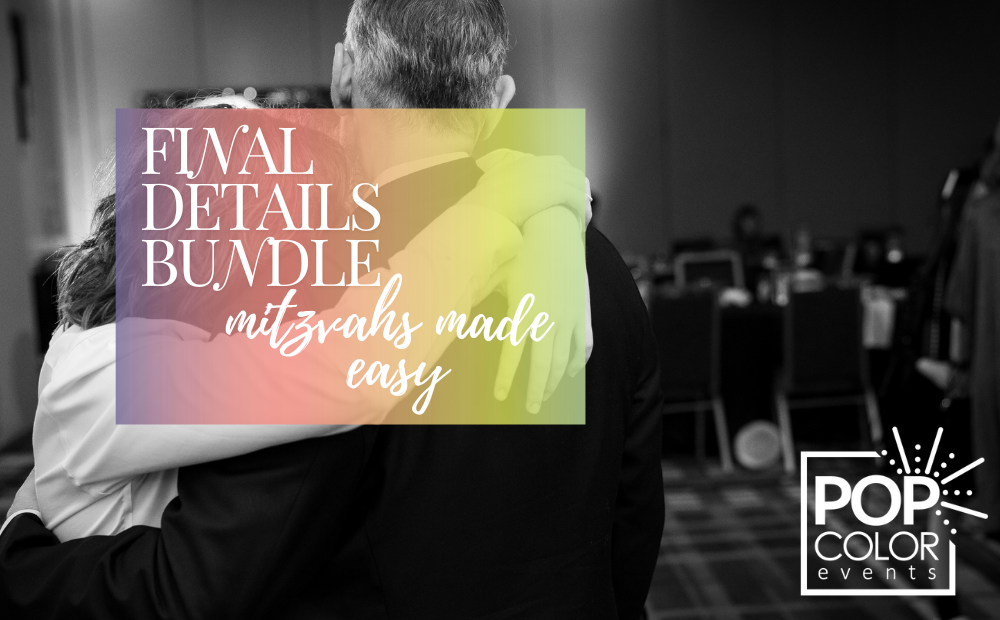 Final Mitzvah Planning Checklist DIY | Pop Color Events | Adding a Pop of Color to Bar & Bat Mitzvahs in DC, MD & VA