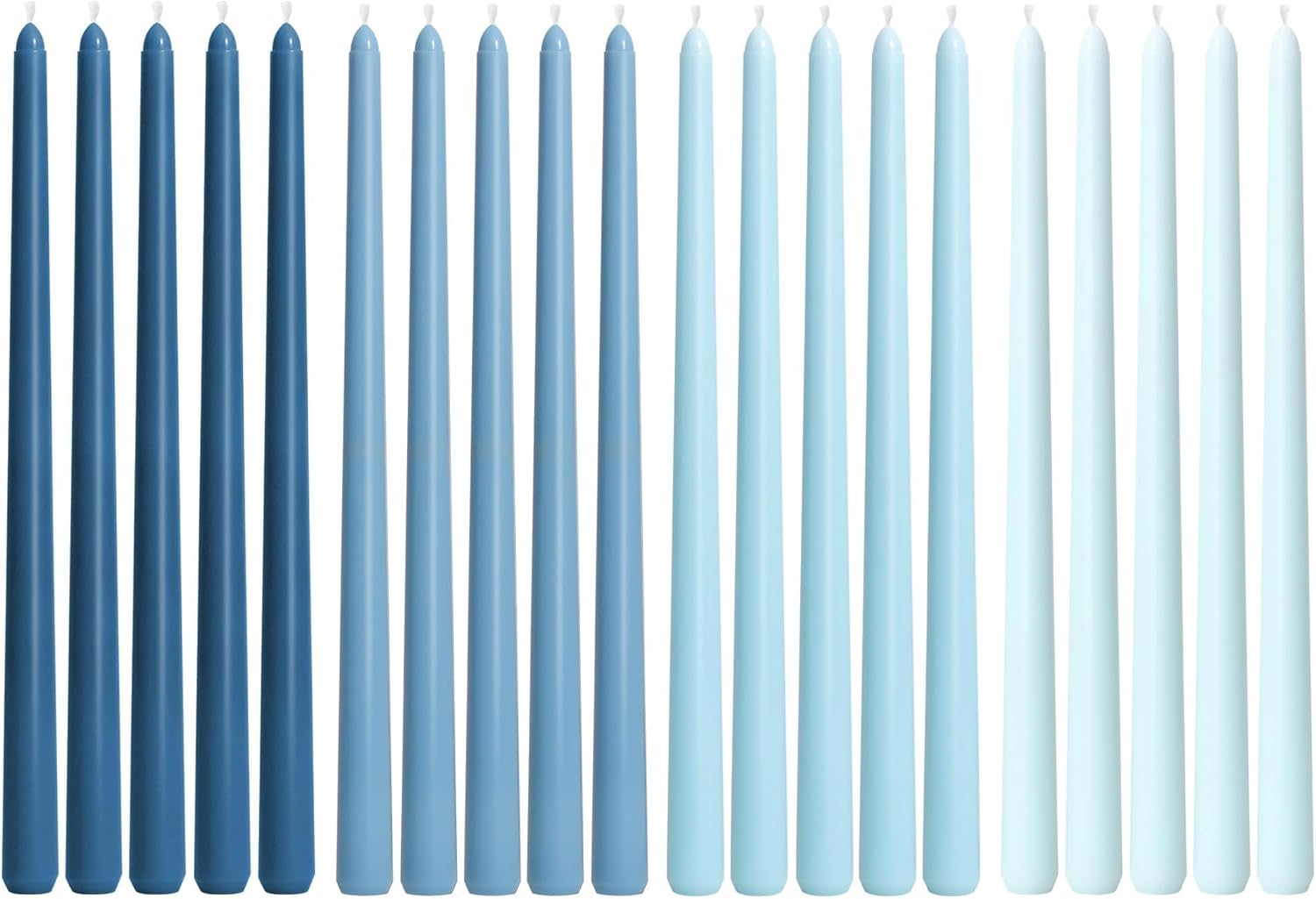Ombre taper candles for candle lighting