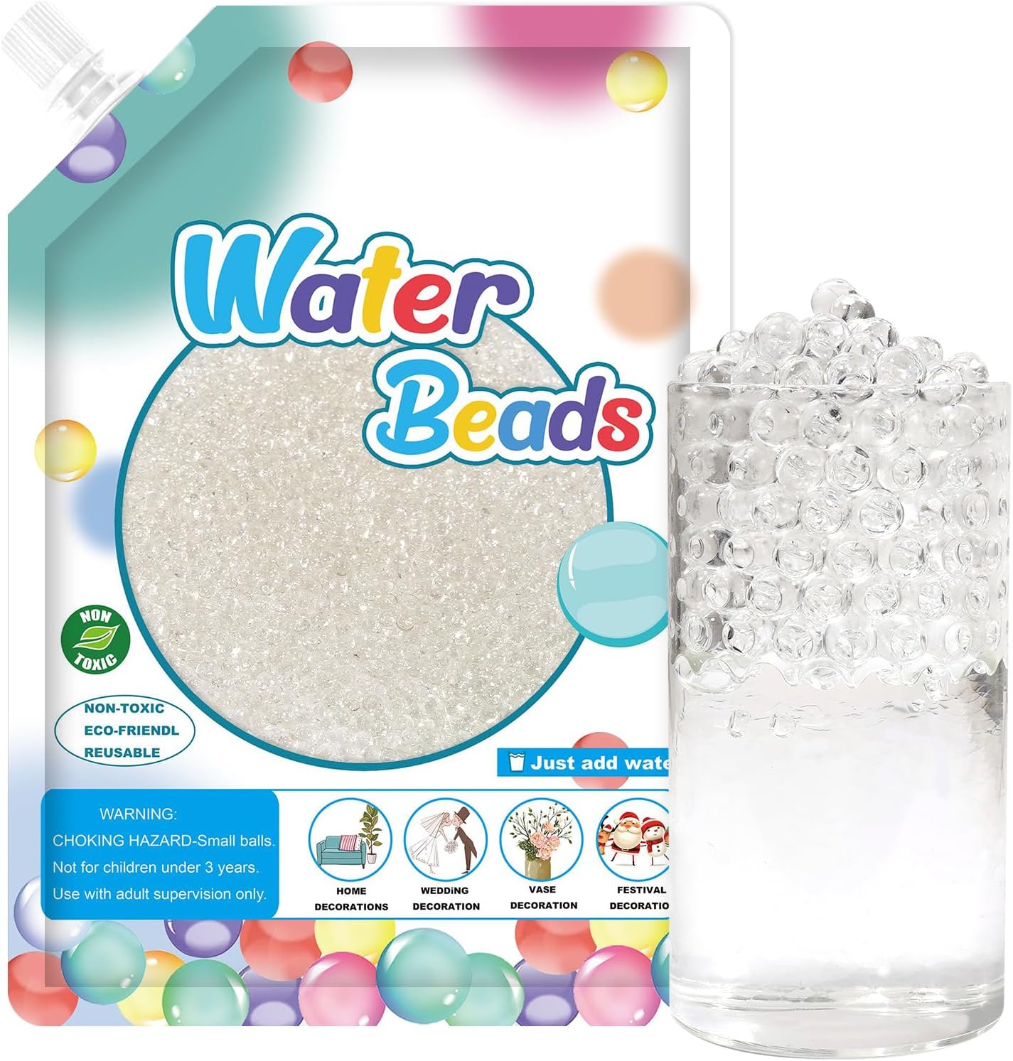 water beads DIY mitzvah centerpiece filler