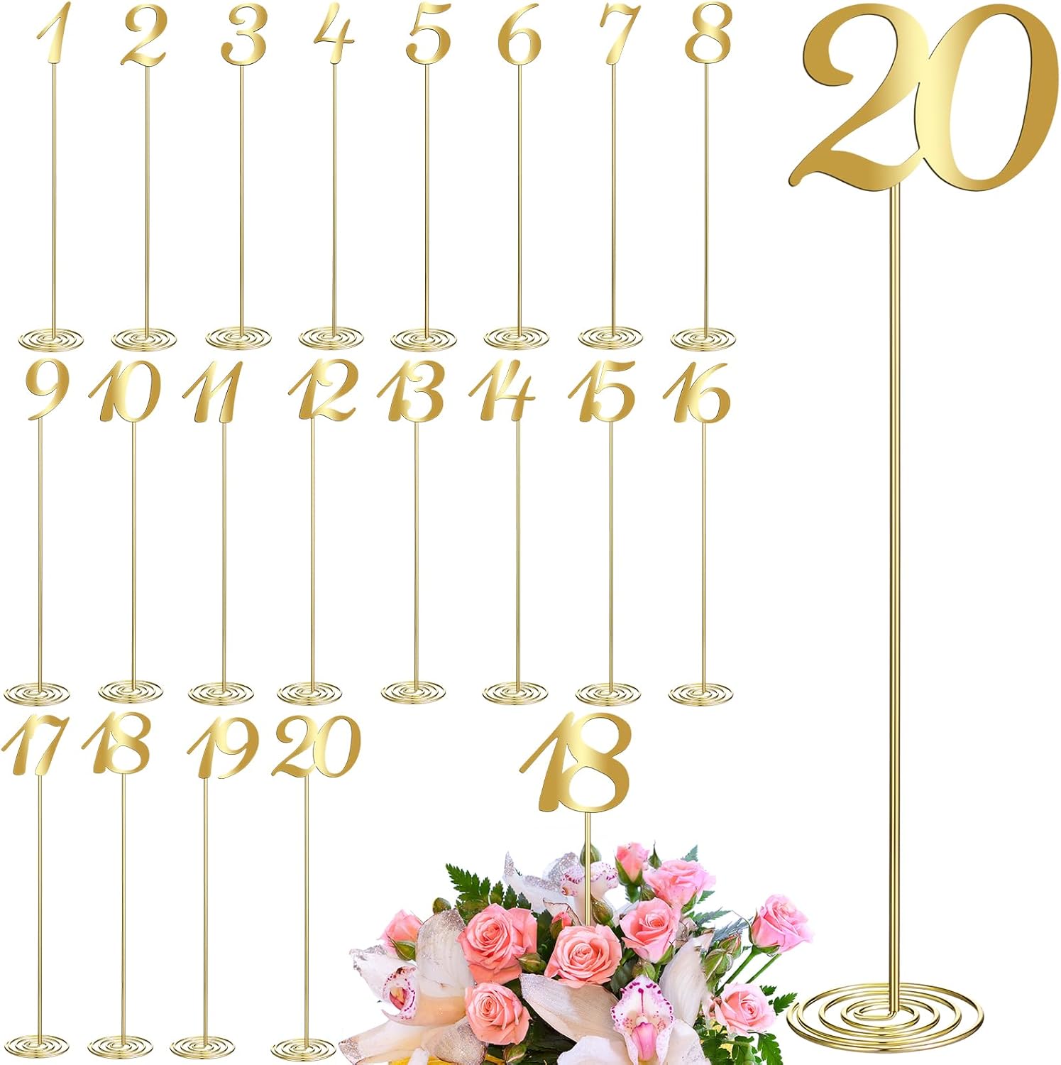table numbers mitzvah